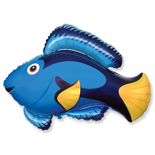 30″ Blue Fish Foil Balloon – Sprinkie Parties